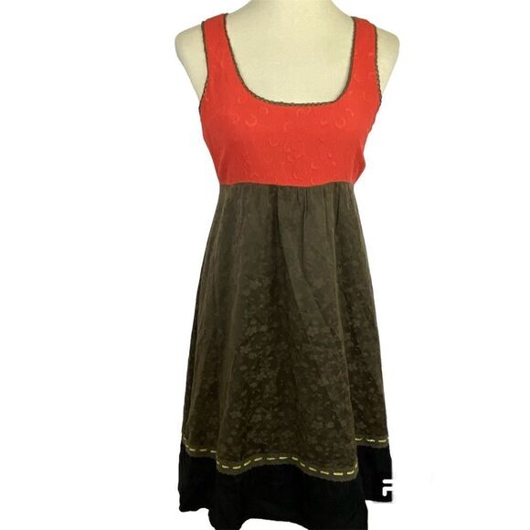 ANTHROPOLOGIE MOULINETTE SOEURS 100% SILL DRESS - Picture 2 of 15